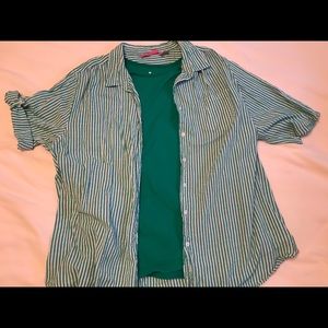 🌻MAKE ME AN OFFER🌻 Woman Within button down